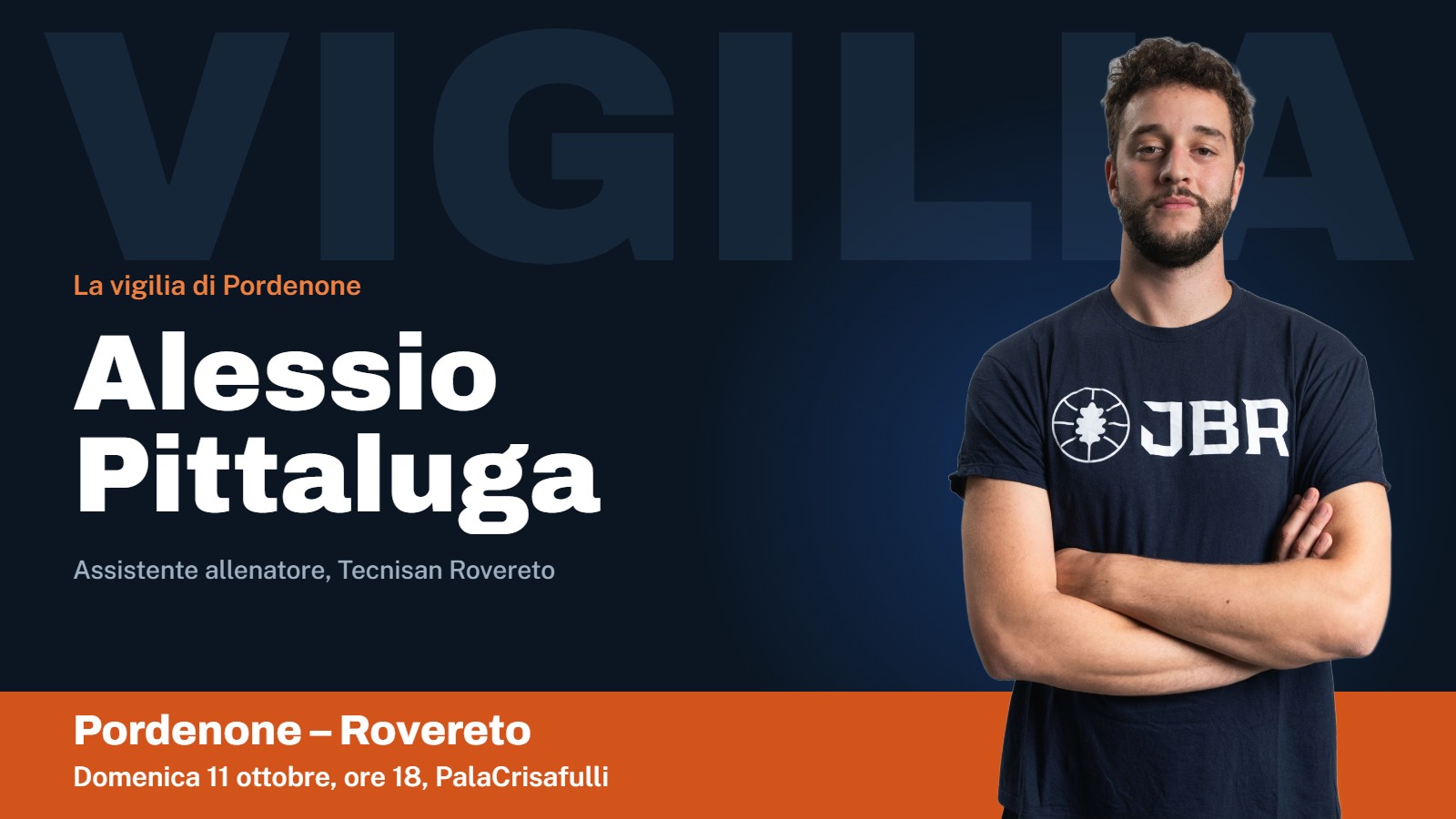 Alessio Pittaluga, assistente allenatore della Tecnisan Rovereto