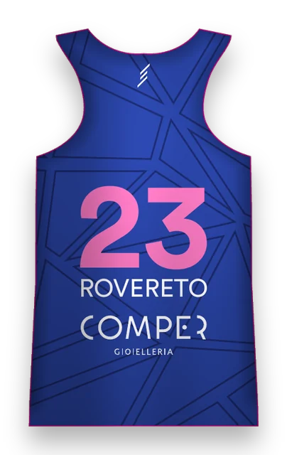Divisa femminile, retro con numero 23 e Comper