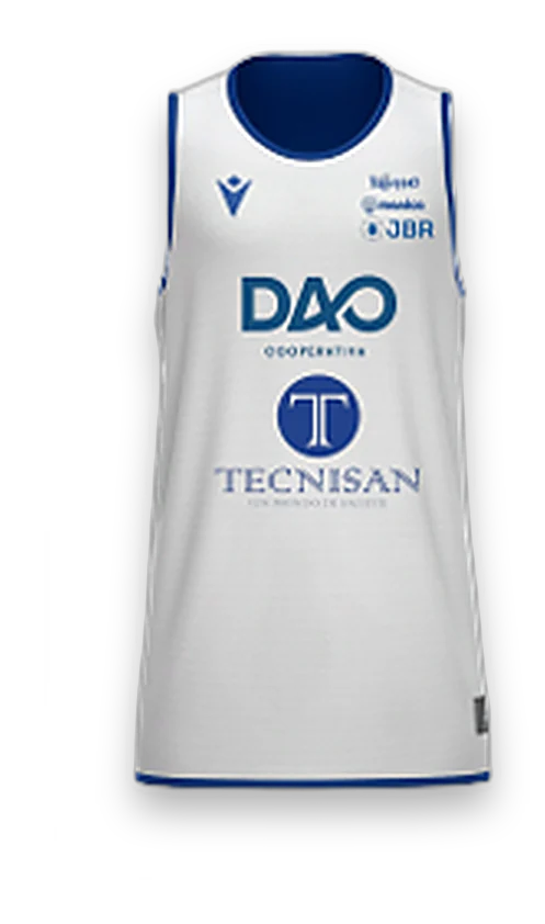 Canotta minibasket reversibile, lato bianco