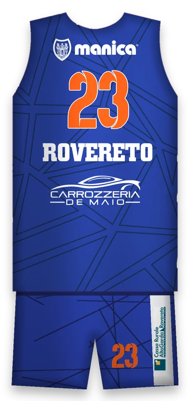 Divisa del settore giovanile, retro con Manica, numero 23 e De Maio